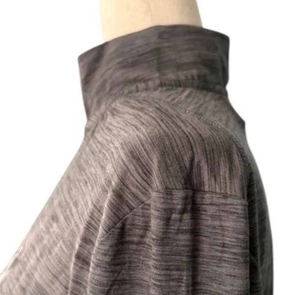 Spyder Shirt Men's Mock Neck Long Sleeve Active Pro Web Grey Stretch Sz Med NWOT - Picture 7 of 13
